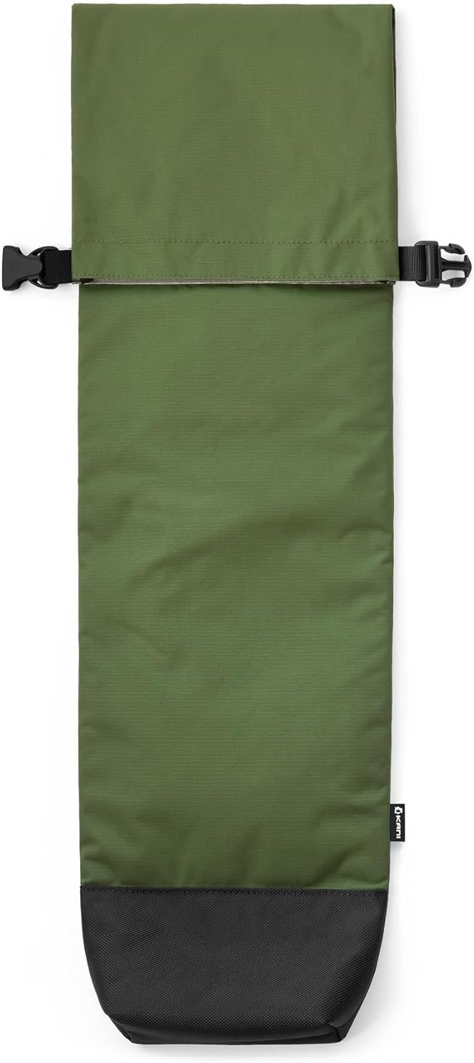 KANI 819468 Tripod Bag T90 Green, Compatible with Shrink Lengths 20.9-32.3 inches (53-82 cm), Roll-Top Type, Thin, Foldable, Adjustable Shoulder Strap, Mounting Position, Green, Nylon