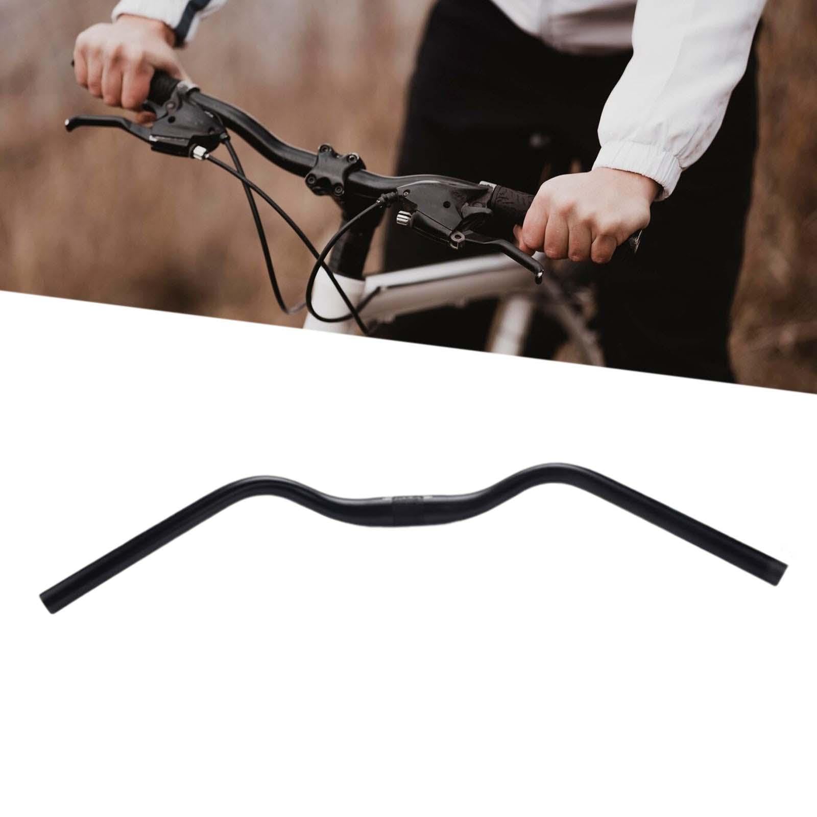 Guidon Vélo Plat Premium, Aluminium, 31,8 Mm, Noir, Léger, Neuf