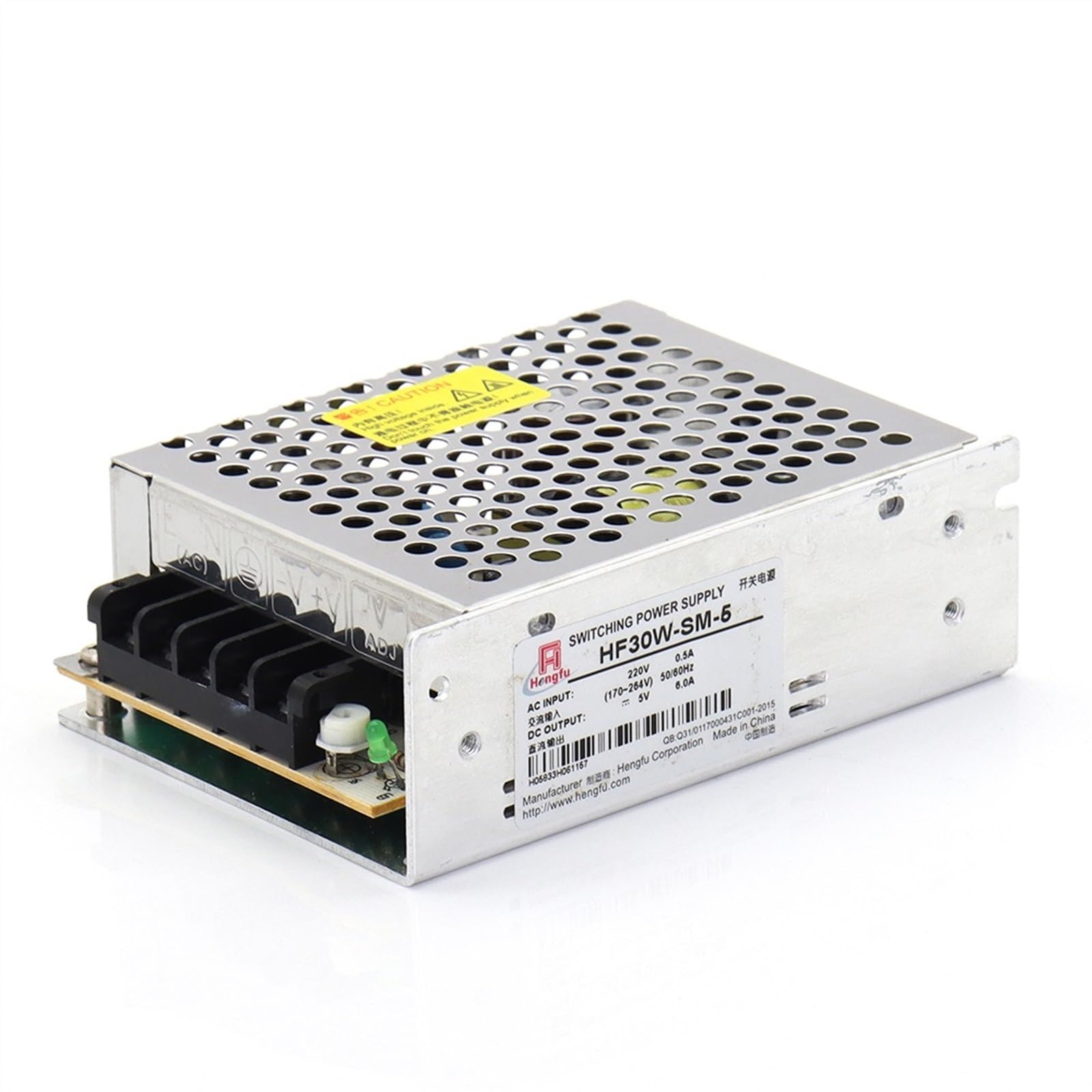 PWANUIGTE HF30W-SM-5 Switch Power Supply DC5V 6A 30W 5V-48V for Laser Machine Solar Energy Industrial Control(15V 2.4A)