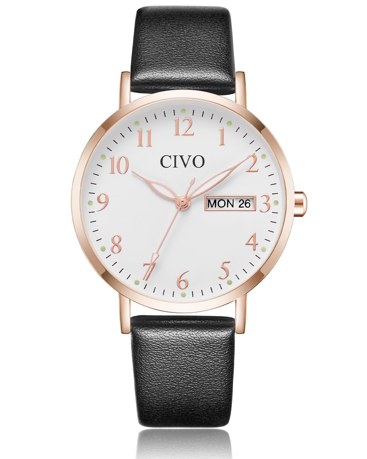 CIVO Reloj Mujer Fácil Lectura: Analogico Esfera Grande de 35mm con Números