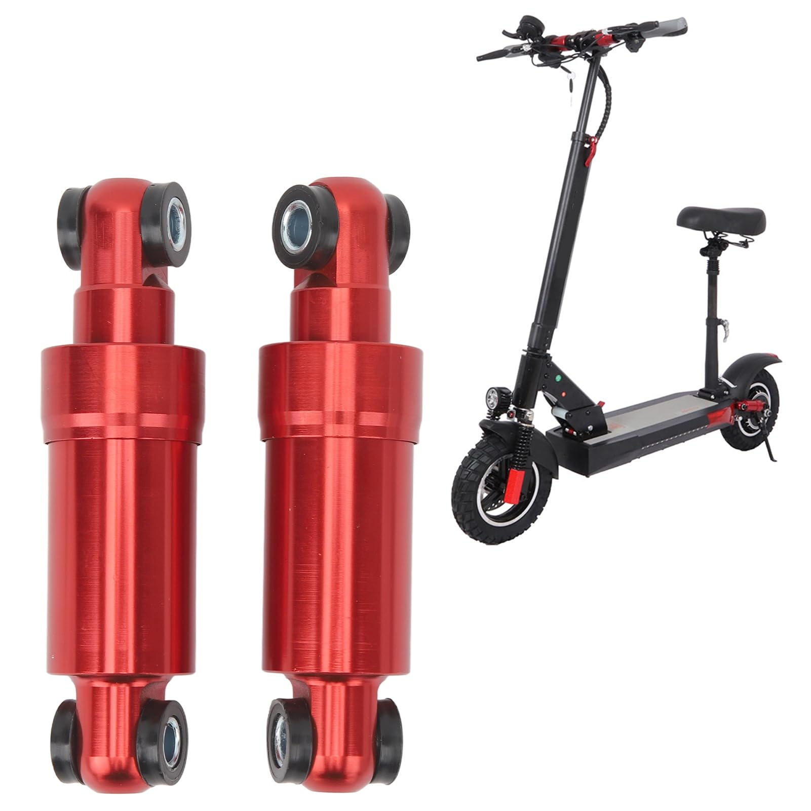 Ausla Amortisseur, Amortisseur de Suspension Arrière 750 Lbs Universel, Distance entre Axes des Trous de 110 Mm, Compatible avec Trottinette Pliable et Vélo électrique