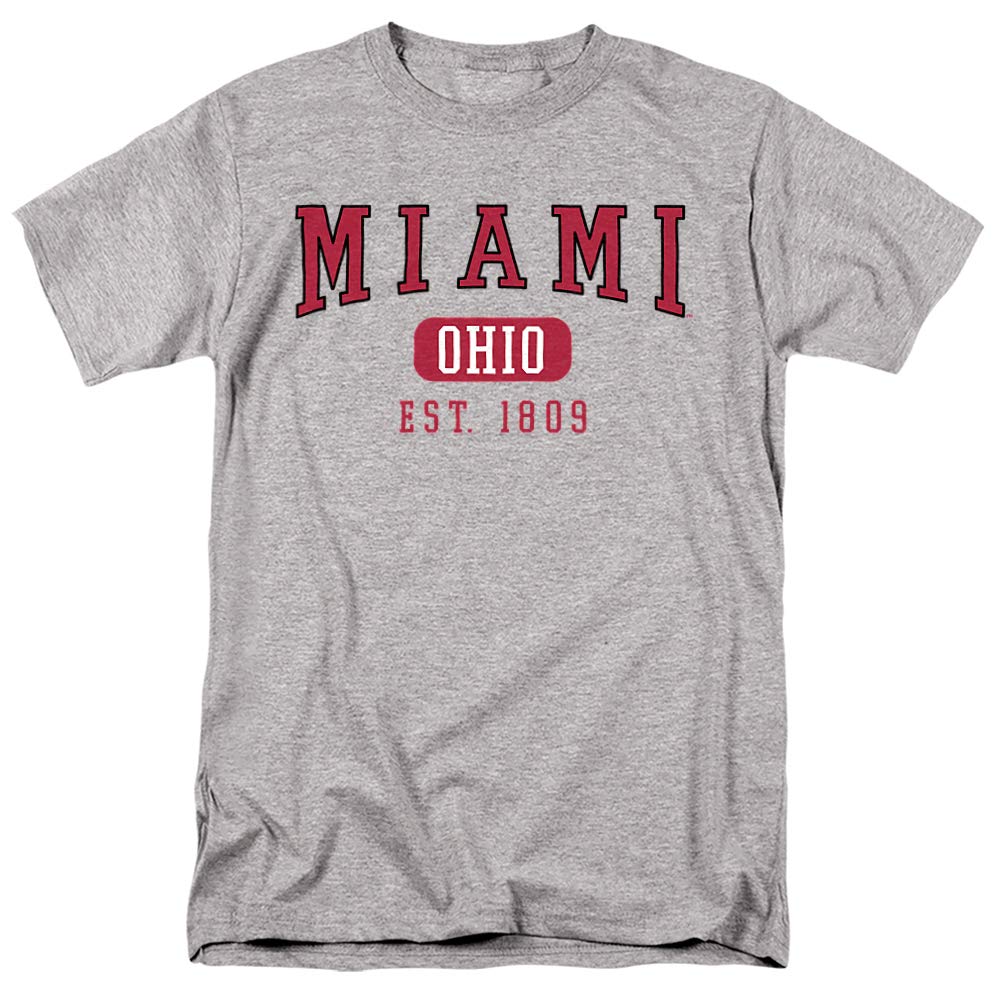 Miami University Official Ohio Between The Lines Unisex Adult Tall T Shirt