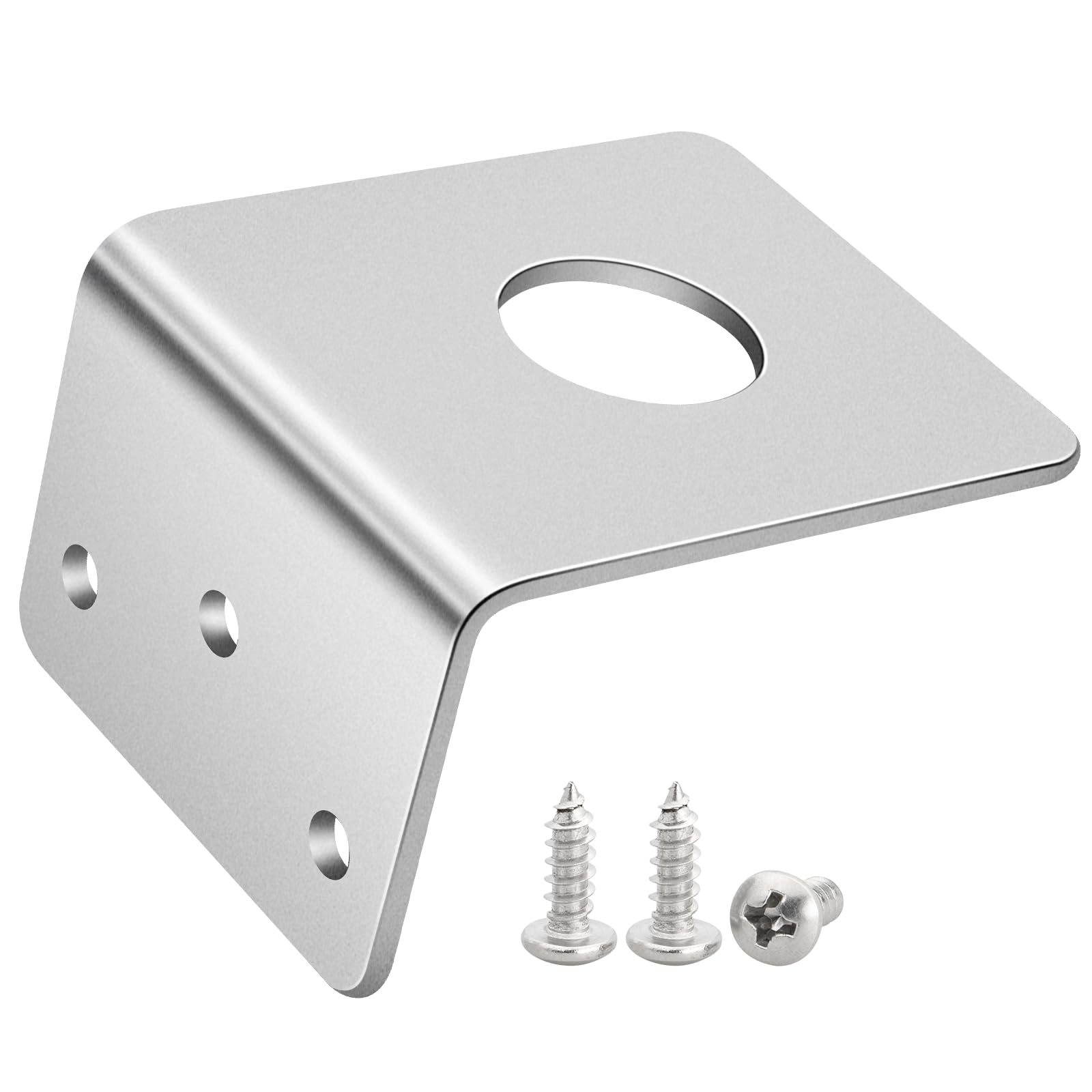 Anina L Bracket for NMO Antenna Mount 3/4 Hole Stainless Steel Bracket Compatible with Car Truck Heavy Duty L-Shaped for Mobile Radio Antennas
