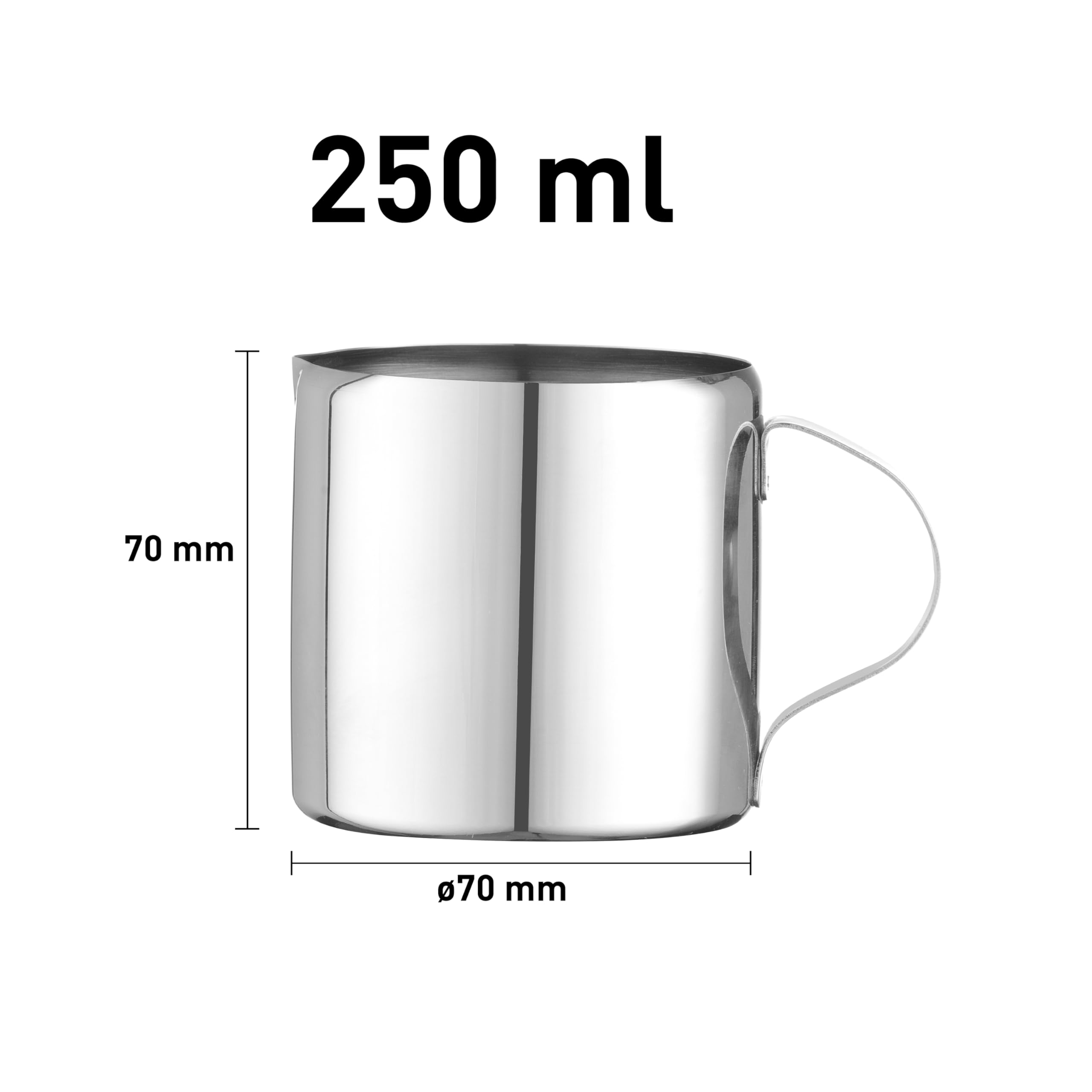 Mini Bricco Crema Latte In Acciaio Inox HENDI - 20ml, Perfetto Per Caffè E Dosature Precise - Foto 3