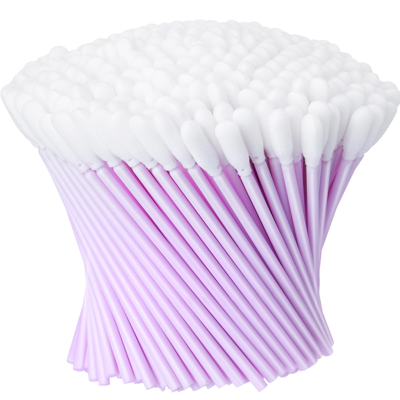 Zhengmy 500 Pieces Foam Cleaning Swabs Sponge Tip Swabs Foam Tip Sticks for Inkjet Printer Print Head, Camera Lens, Optical Equipment 3.66 Inch(Purple