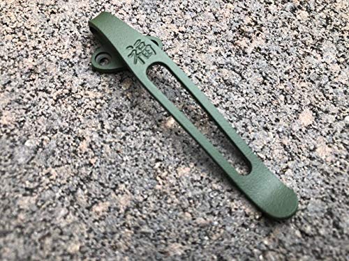 Army Green Titanium Deep Carry Pocket Clip For Kershaw Blur Pocket Knife 1670