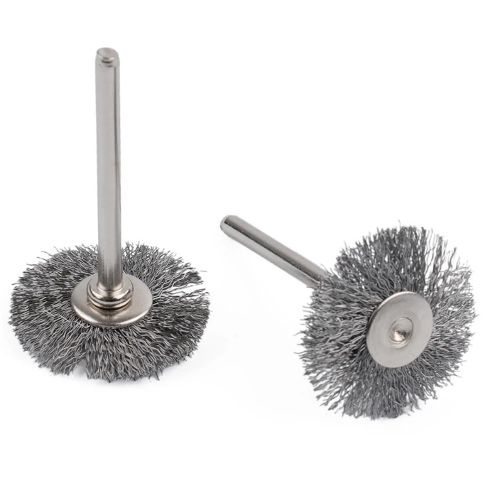 Nasadki szczotkowe do wiertarek, Szczotki metalowe Koło garnkowe 10 szt. 3x25/38mm Wielokolorowy obrotowy kształt litery T(Brass,3x38mm)
