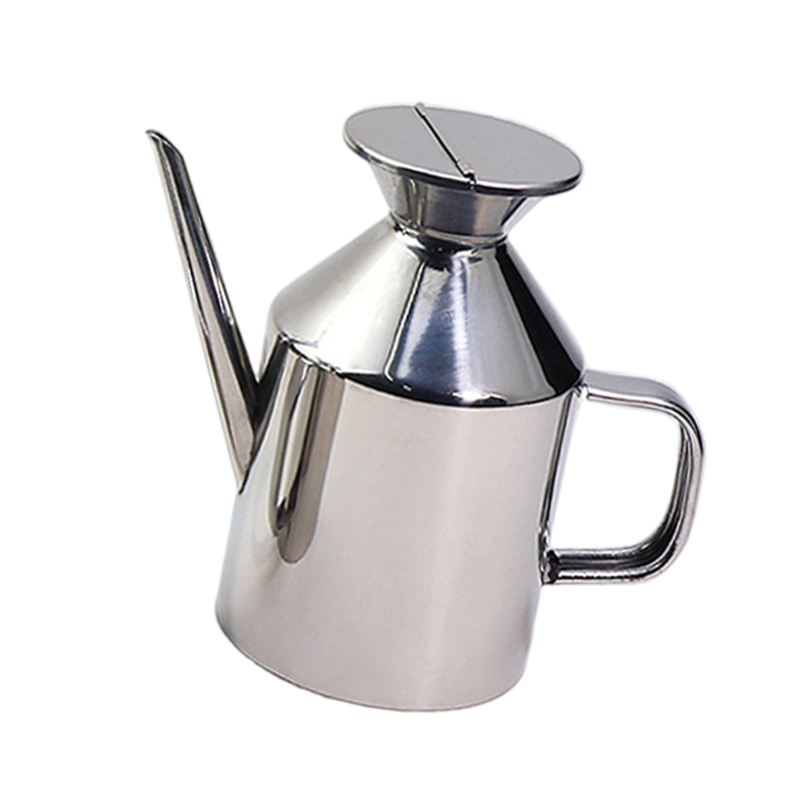 FACAILUO Nonrust Steel Oil Dispenser with Leak Proof Lid and Ergonomic Handle for Precise Pouring in Kitchens Cooking