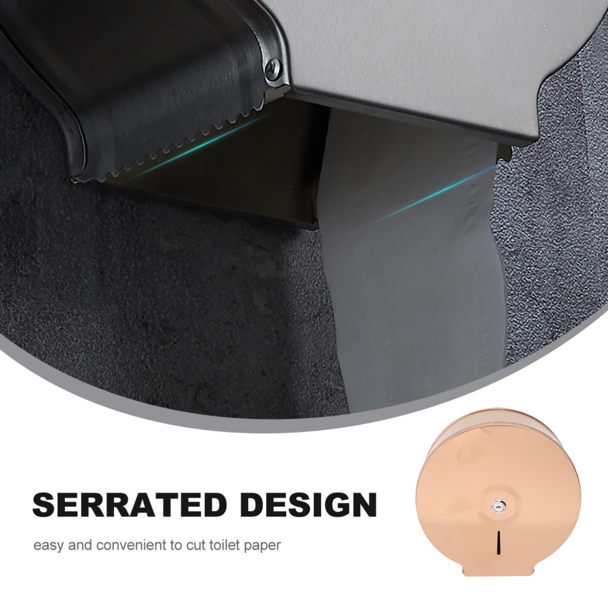 Moderner Runder Rollenpapierhalter aus Edelstahl für Badezimmer und Toilette Rostfrei Wasserabweisend Stilvoll und Platzsparend