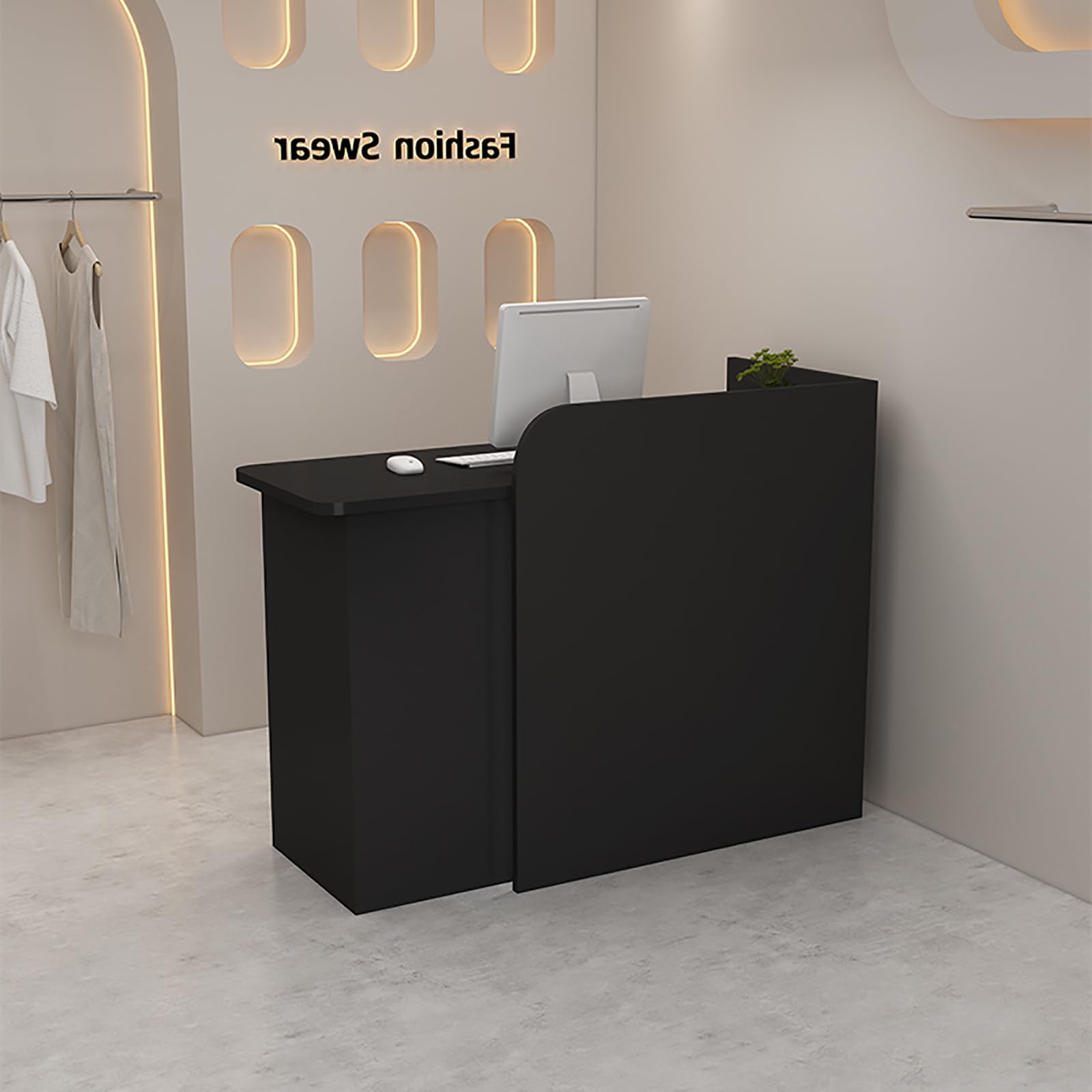 カウンター オシャレ 店舗 レジ Amazon.co.jp: REBOTZ レジカウンター レジ 受付 カウンター テーブル