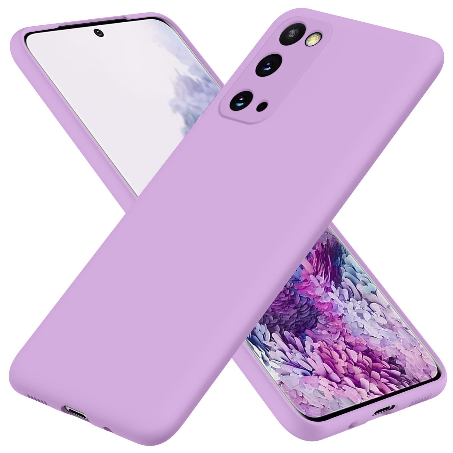 AYSZNBLA for Samsung Galaxy S20 Case,Liquid Silicone Gel Rubber Phone Case,Non-Yellowing Phone Bumper Cover,Multi-Color Silicone Phone Case,Non-Slip