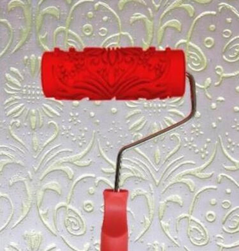 Tłoczony wałek malarski, narzędzie do malowania ścian, dekoracja ścienna DIY, wzór 17