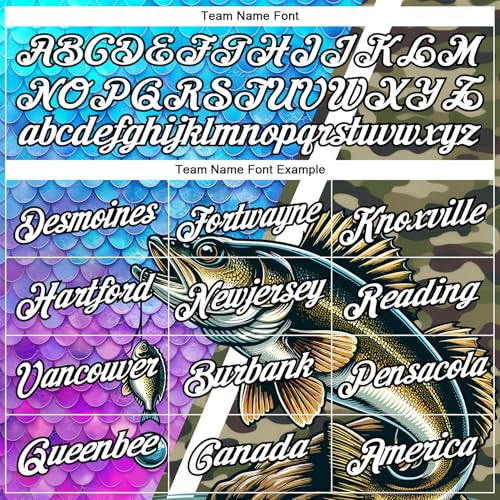 Camiseta deportiva de manga larga para pesca personalizada para hombres y adolescentes, con números y nombre impresos miniatura 5