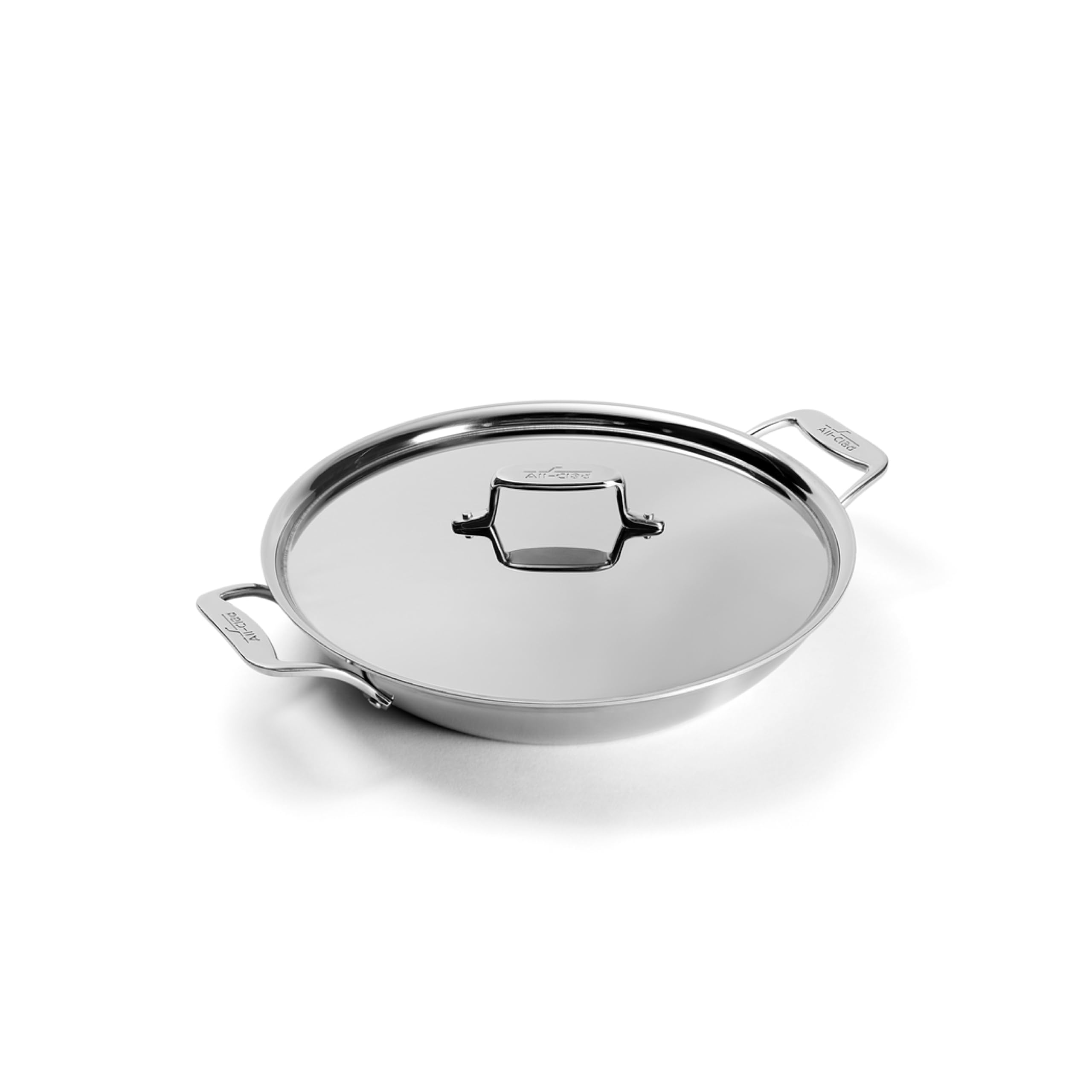 All-Clad BD55113.53 D5 Stainless Brushed 5-ply Bonded Cookware Set Universal Pan with lid, Stainless Steel, Silver