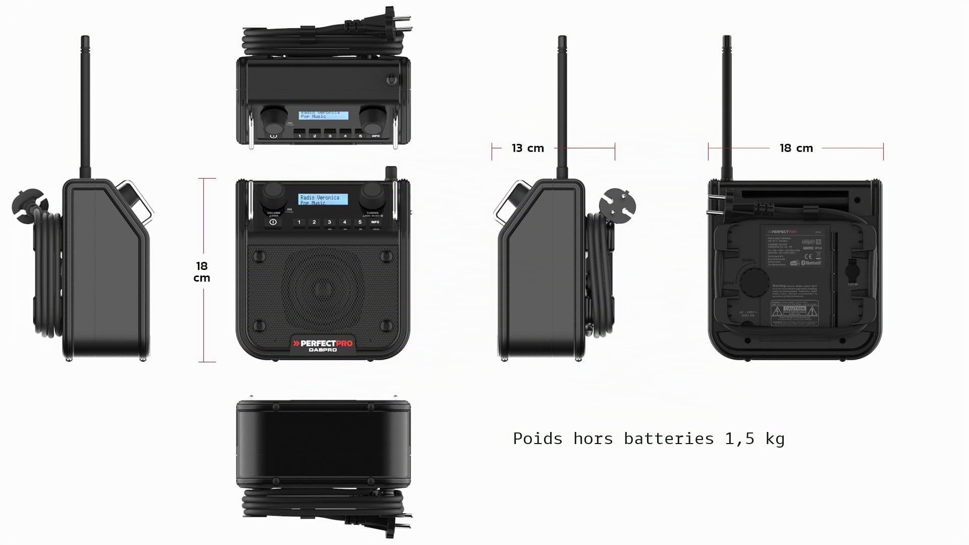 PerfectPro DABPRO Radio de chantier