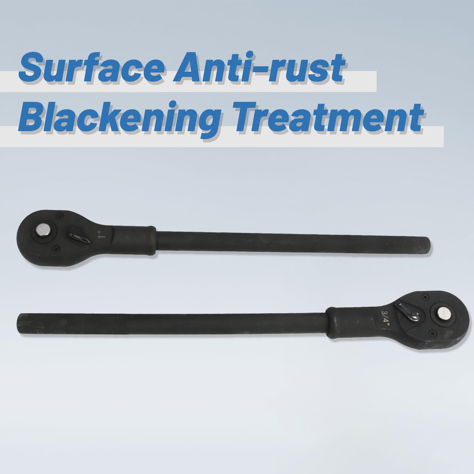 Trinquete de 1 pulgada con mango de 13 pulgadas de largo, interruptor reversible de liberación rápida resistente, llave de carraca de agarre completo, regalos para hombres y padres, longitud