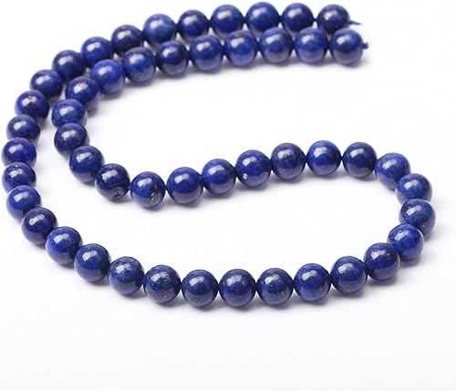 Miniatura 2 de AD Beads Cuentas redondas sueltas de piedras preciosas naturales de 15 pulgadas para pulseras, collares, aretes, manualidades, manualidades (0.315