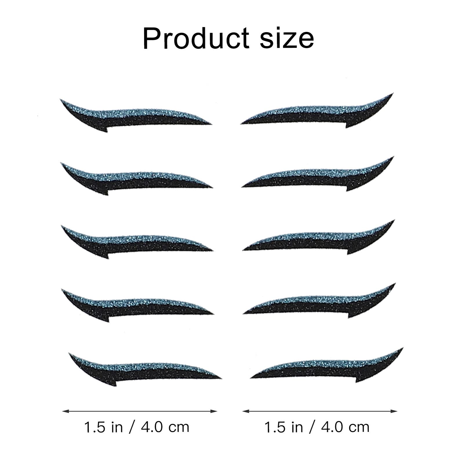 POPETPOP 160paia Eyeliner Stickers Riutilizzabili Per Doppie Palpebre Strisce Invisibili Per Trucco Occhi Facili Da Applicare e Durature Per Donne e Ragazze