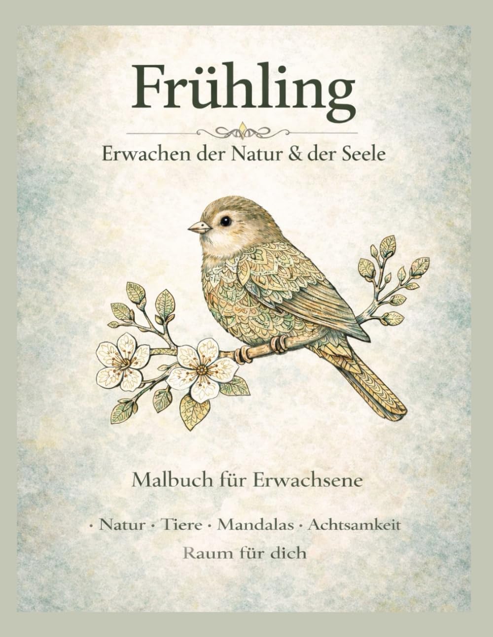 Frühling – Erwachen der Natur & der Seele: Malbuch für Erwachsene (Im Einklang mit den Jahreszeiten Band 1)