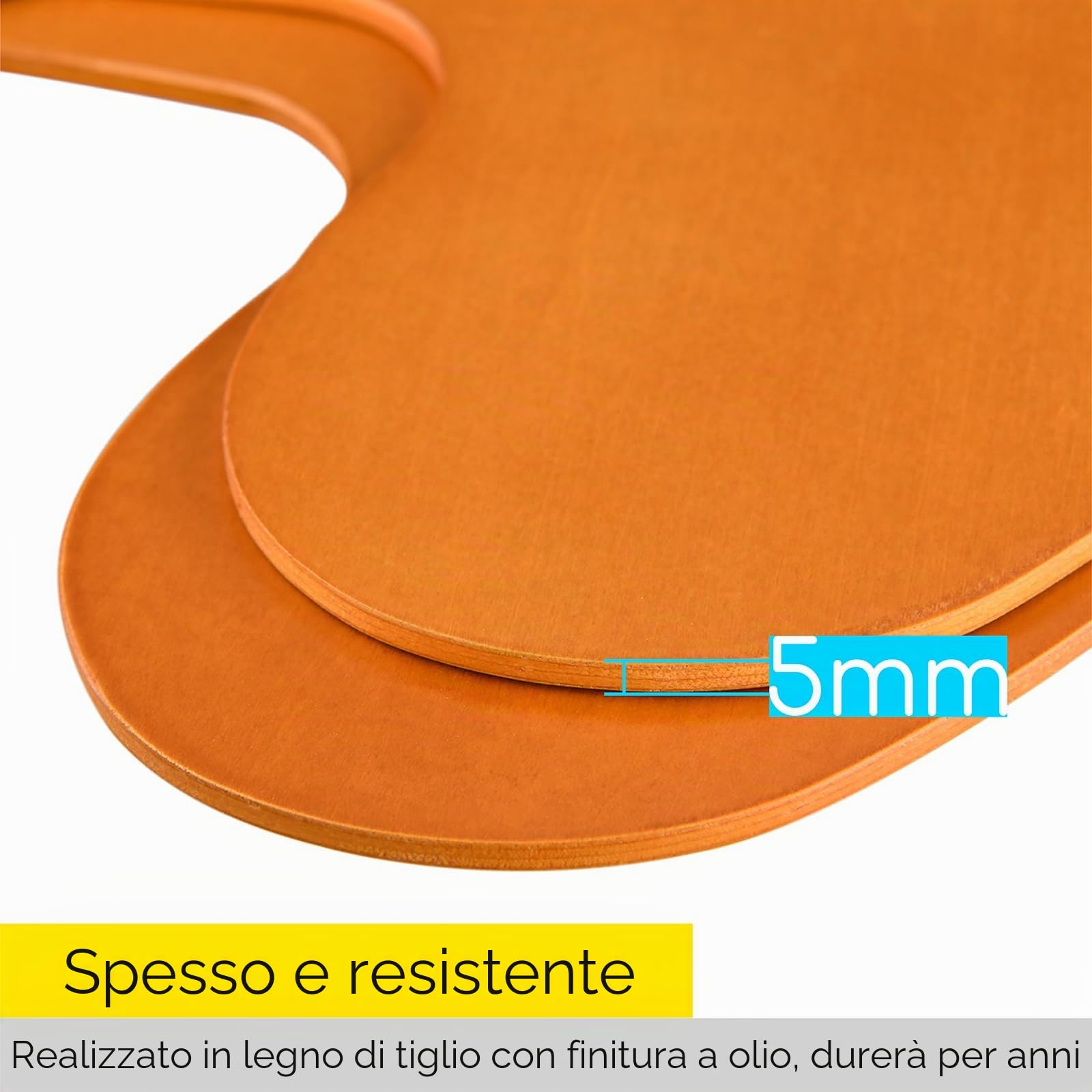 MEEDEN Confezione da 2 tavolozze di colori acrilici con finitura ad olio, 39,9 x 30 cm, tavolozza per pittura ad olio, tavolozza artistica, tavolozza artistica con grande foro ergonomico per il
