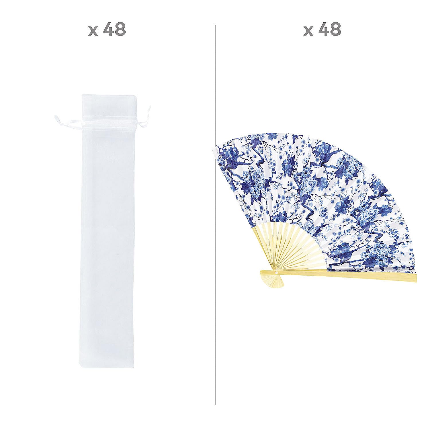 Amazon.com: Fun Express Bulk Chinoiserie Printed Hand Fan Wedding