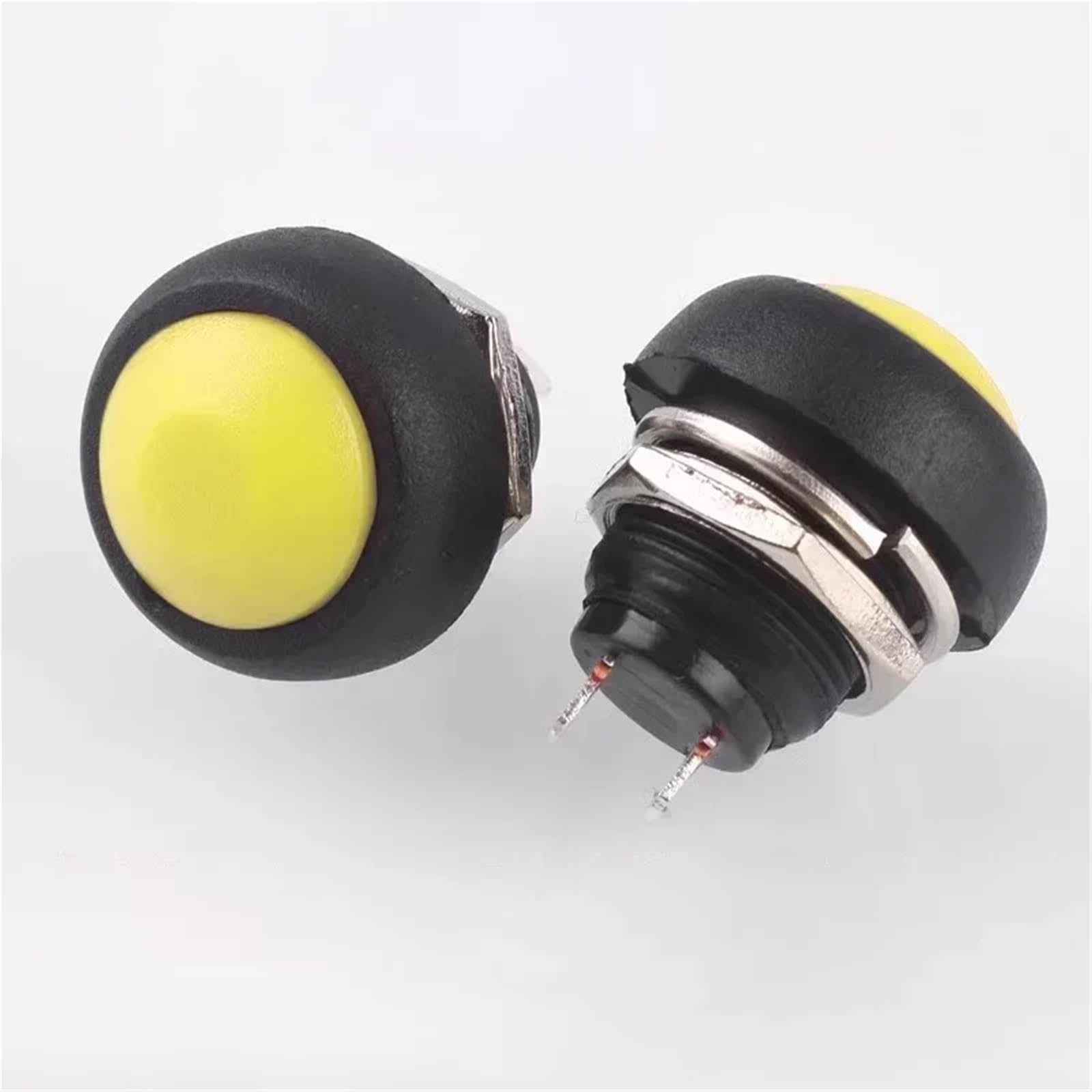 5/20/100PCS PBS-33B 2Pin Mini Switch 12mm 12V 1A Wodoodporny Chwilowy Przełącznik Przyciskowy Reset Blokada(Red Reset,100PCS)