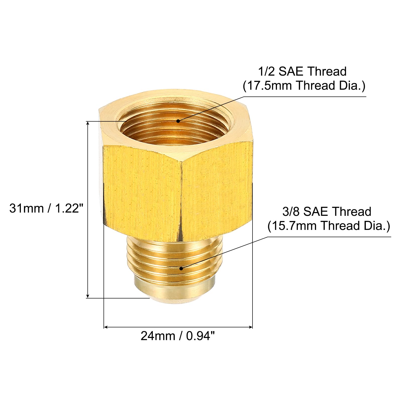 Nipplo In Ottone - 227077 - Mader - Esagonale / Dritto - Foto 4