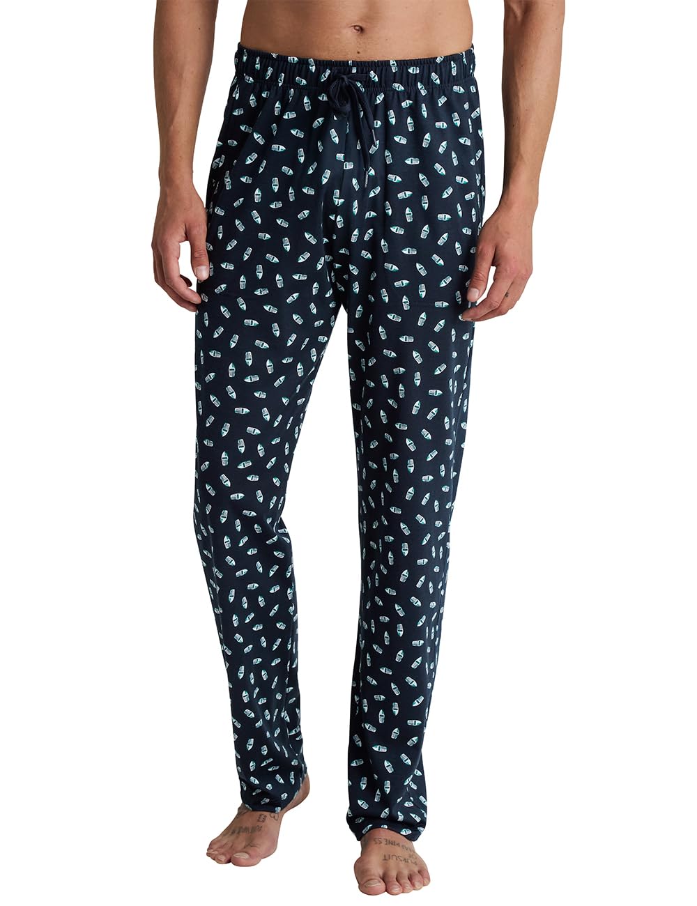 Calida RMX Sleep Hose Herren, aus 100% Baumwolle, mit Seitentaschen