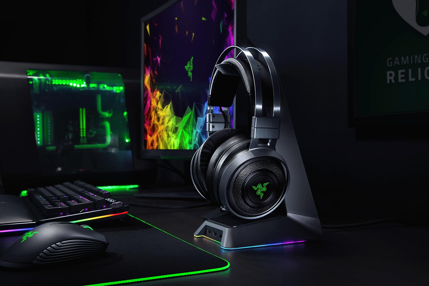 Razer Nari Ultimate Xbox One – Casque Gamer sans Fil, Noir