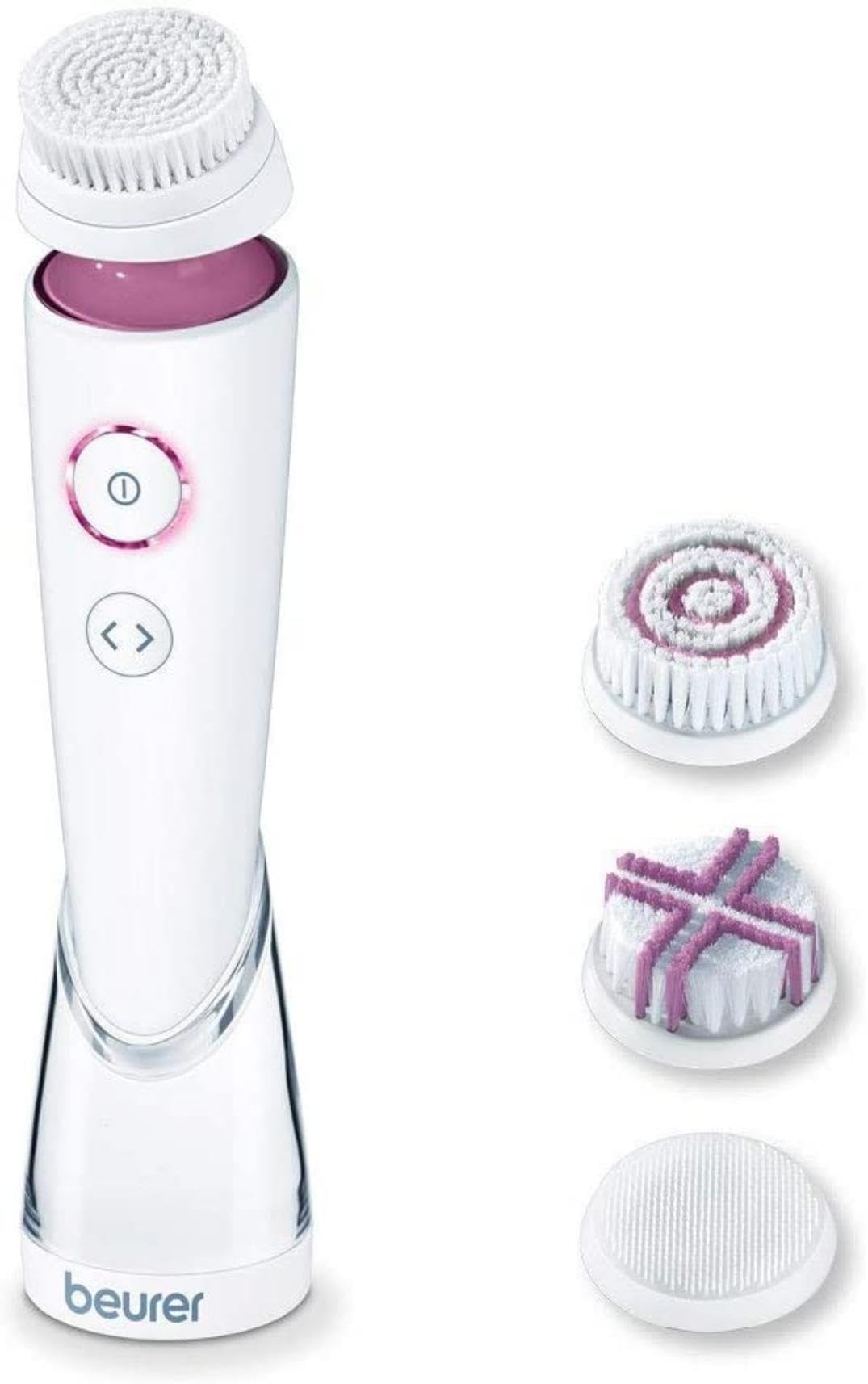 Beurer FC 95 Facial Brush Deep Pore Cleansing 4 Brush Heads Waterproof with Battery Includes 4 attachments
