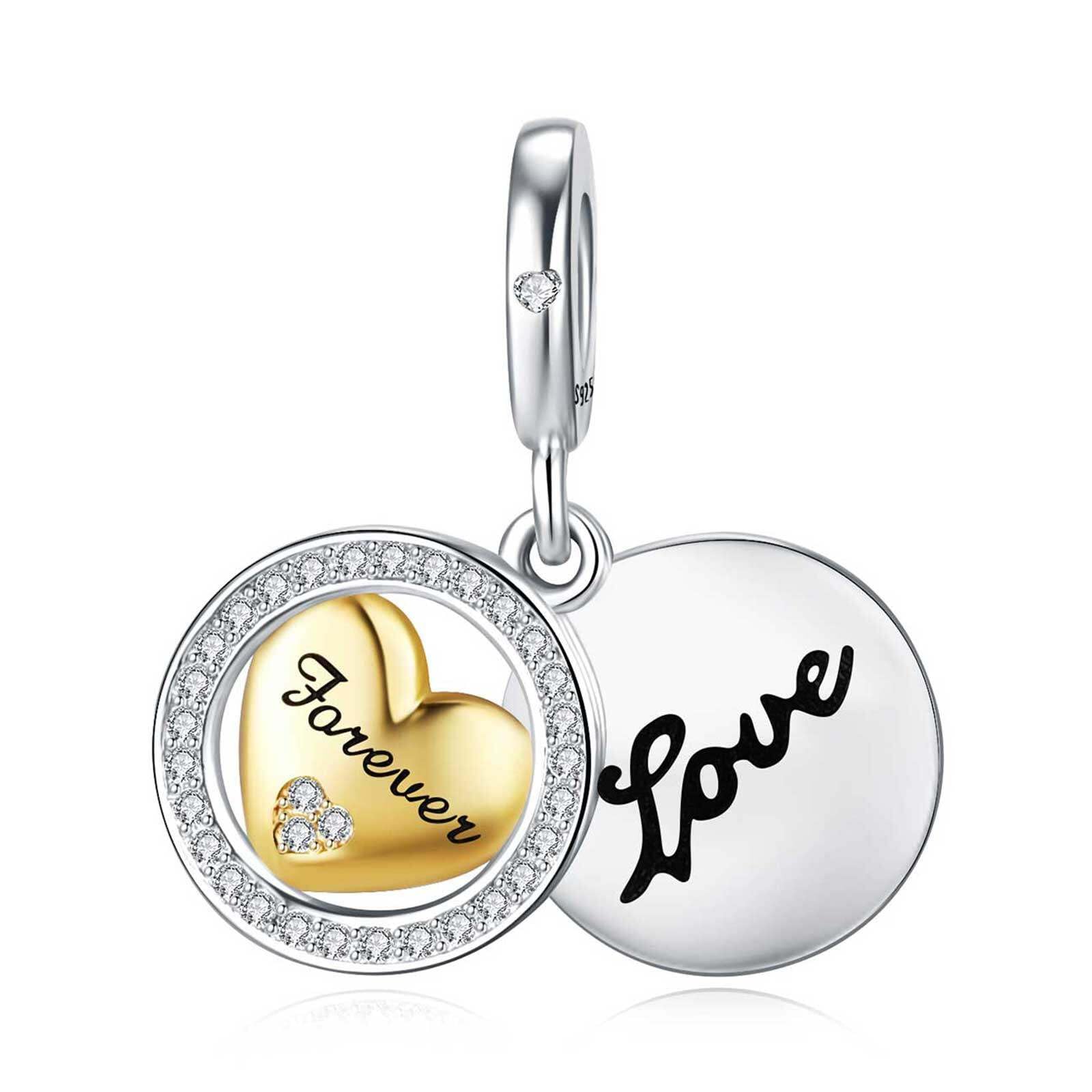 SEVENWELL Dangle Charms for Pandora Bracelets Necklaces 925 Sterling Silver Birthday Mother's Day Christmas Valentine's Day Jewelry Gifts for Women