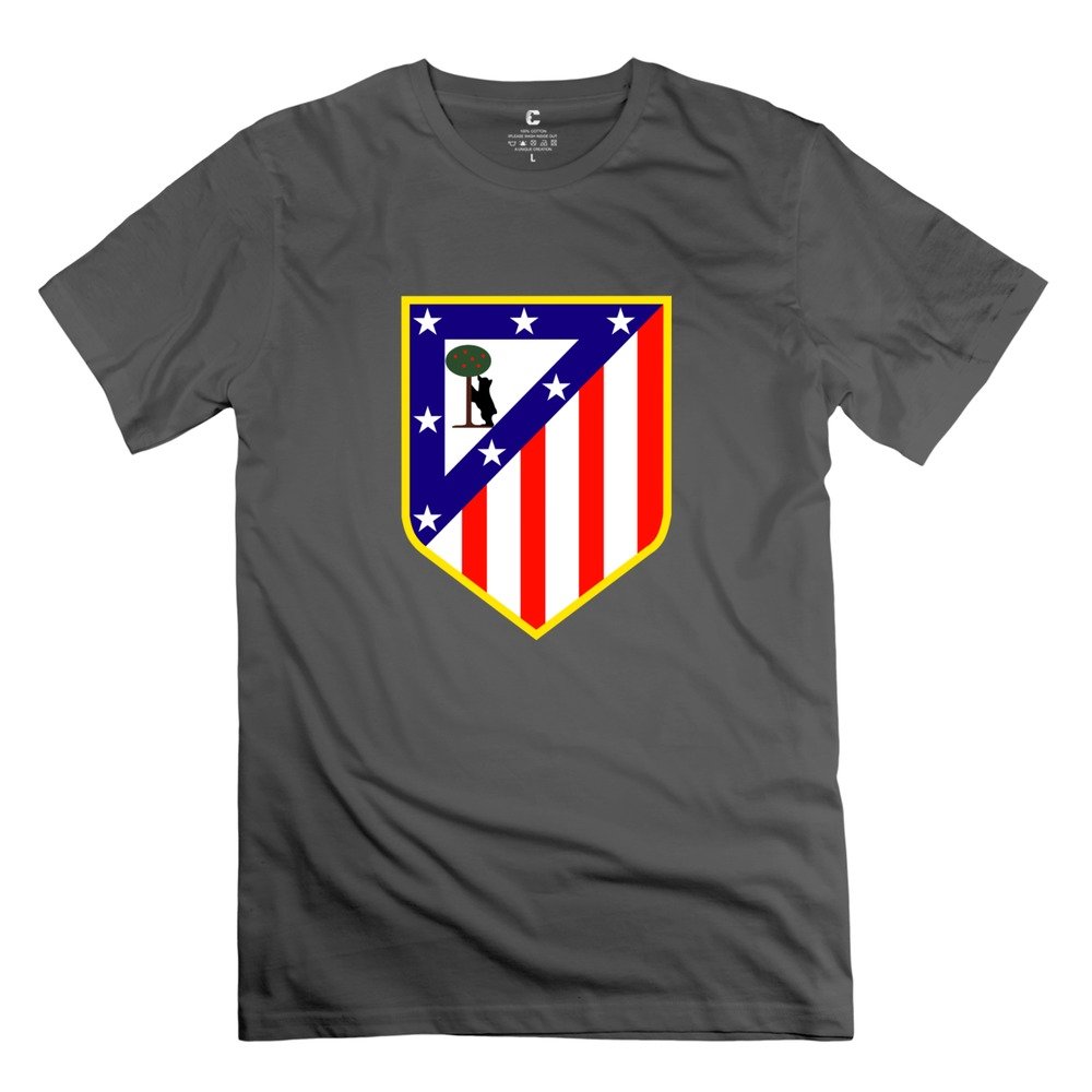 Male Atletico Madrid Personalized O Neck DeepHeather T-Shirt By Mjensen