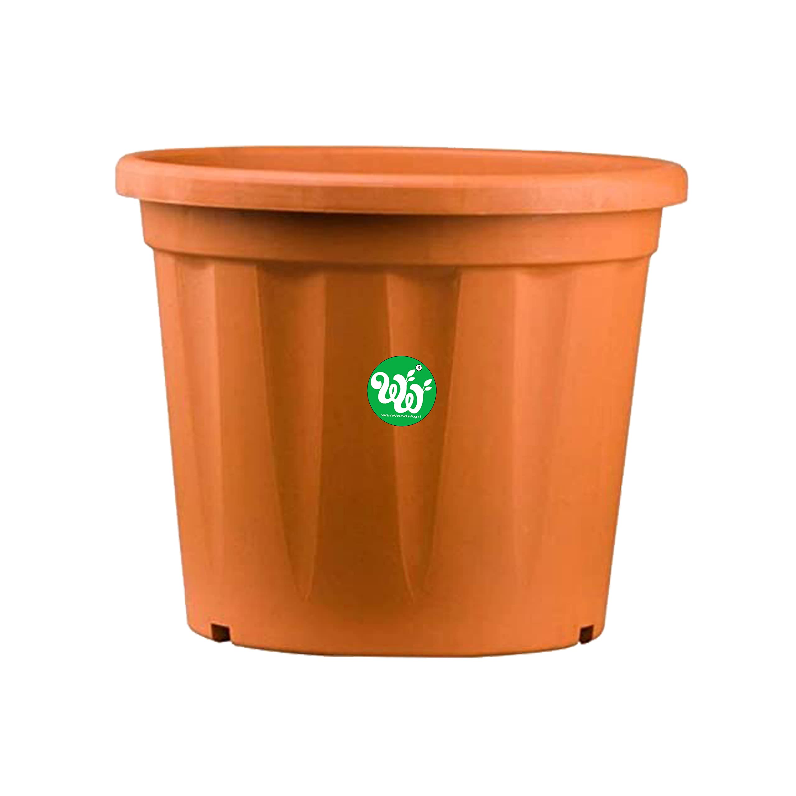 WinWoodsAgri 18 INCH Flower Pot Pack of 2 * Very Big Size**/ Indoor and Outdoor USE Pot / 18 INCH Pot/Plant Container/PLANTERS Very Big Size Pot/Tree Plant Pot (Brown) (B0BZT11GD9) Amazon Price History, Amazon Price Tracker