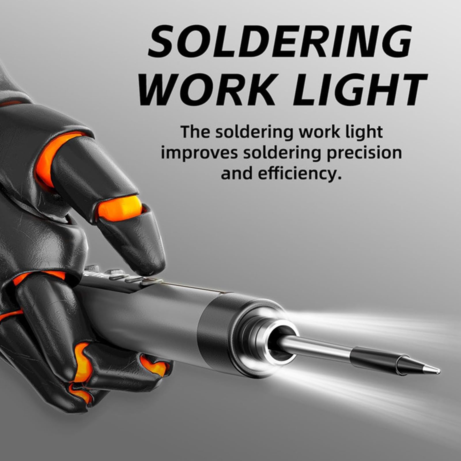 Soldador de Estaño Kit,Soldador con 3 Temperaturas,Ajustable 300 ℃-450 ℃, USB Interruptor ON/OFF