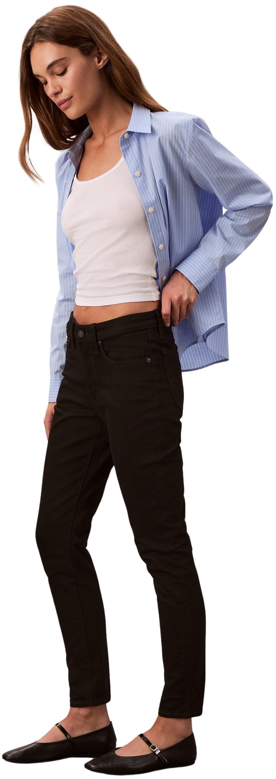 Calvin Klein Jean Femme Skinny Classic Black Taille Mi-Haute