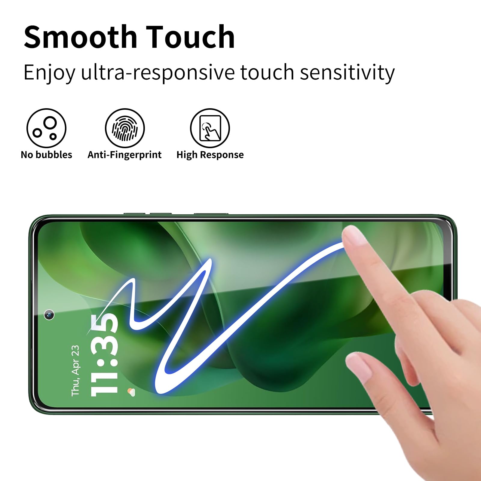 3+3 szt. do Moto G Stylus 5G 2025 ochraniacz ekranu + osłona obiektywu aparatu, odporna na zarysowania folia ze szkła hartowanego, ochrona przed upadkiem, przezroczysta HD, łatwa instalacja, twardość