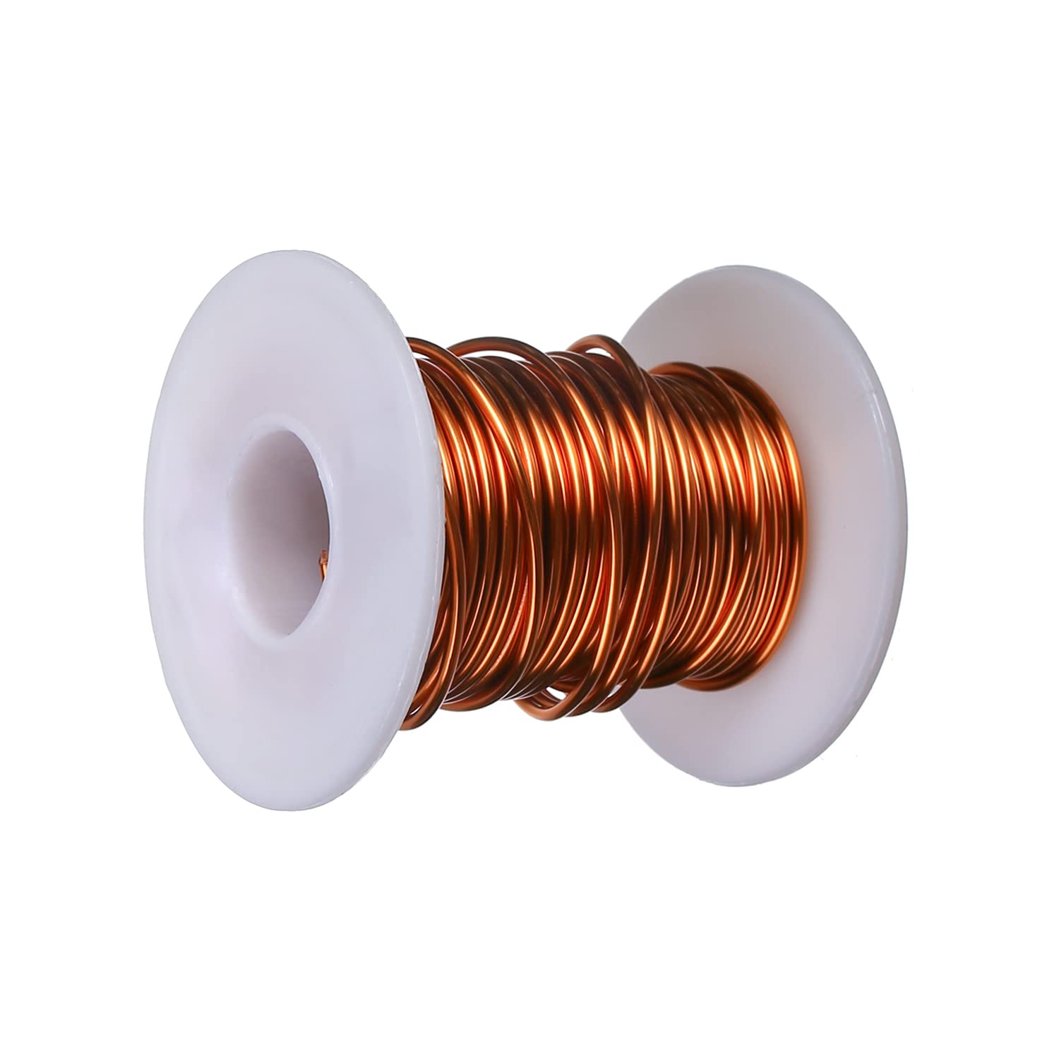 Jutagoss Magnet Wire Enameled Copper Wire Enameled Magnet Winding Wire 1.50mm Inner Dia 32.81Ft Length QA-1-155 2UEW