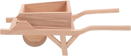 Toyvian Maceta decorativa de jardín con forma de carrito para suculentas de madera, para el hogar, jardín, cactus, suculentas, soporte para plantas