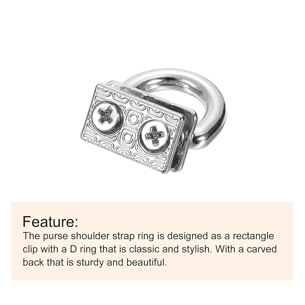 QUARKZMAN Connecteur De Sac En Métal Avec Anneau En D, 8