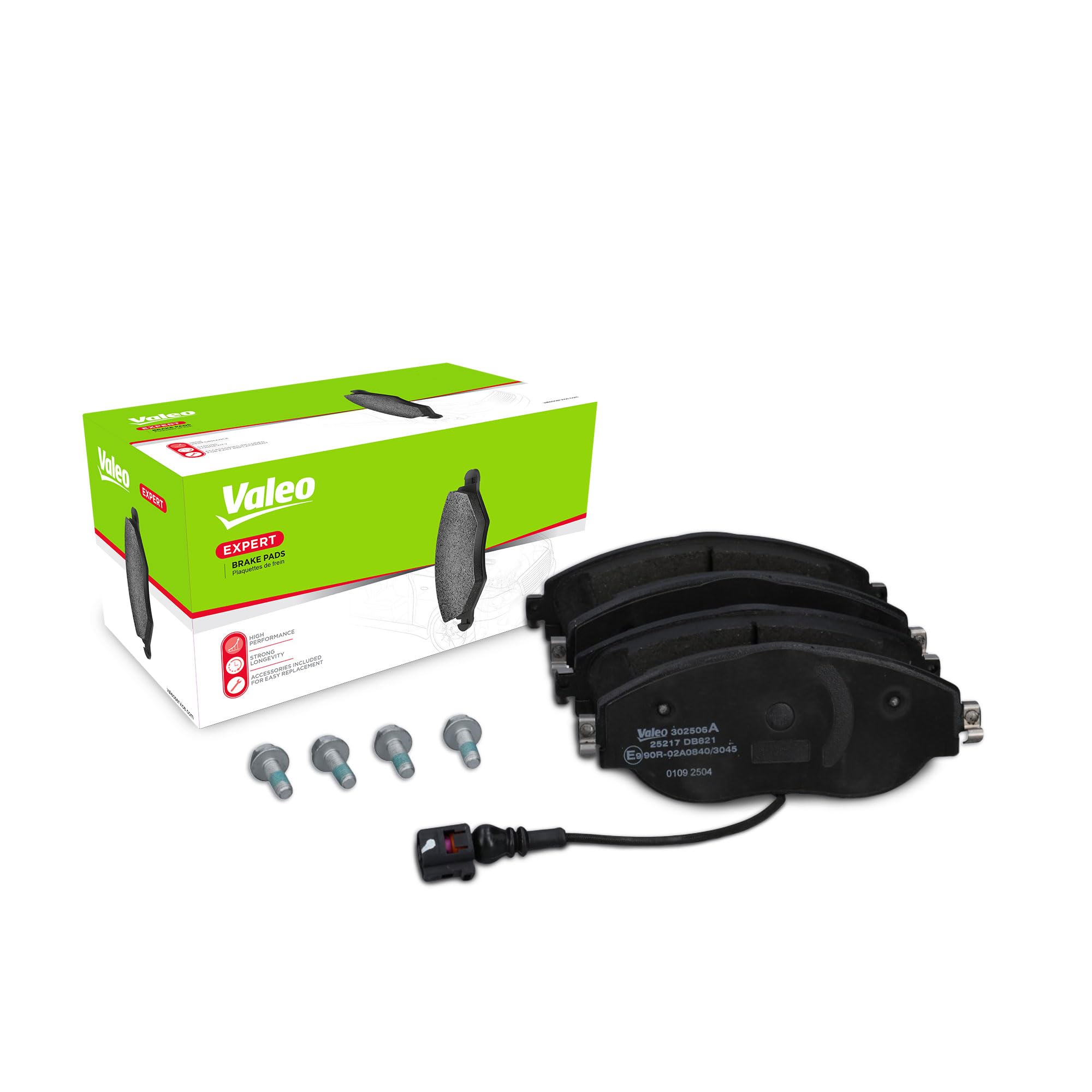 VALEO Set Pastiglie Freno Anteriori First 302099, Kit Accessori Incluso, Pre-rodato, Qualità Premium, Omologato ECE-R90 - 3