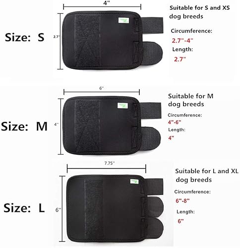 Miniatura 14 de Soporte de pierna de perro, un par, cura la articulación de la articulación del corvejón para las piernas delanteras (L/frontal) Negro -,Gris