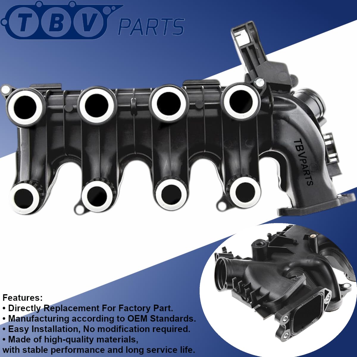 Collettore di aspirazione 3M5Q6P036AE 0361N3 per Berlingo C2 1.6 HDI 1.6TDCI