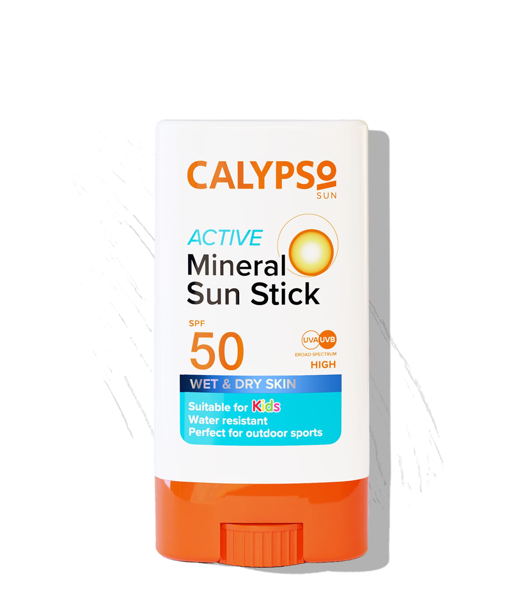 Calypso Mineral Sun Stick, SPF50 Sun Protection with Zinc Oxide, 15g