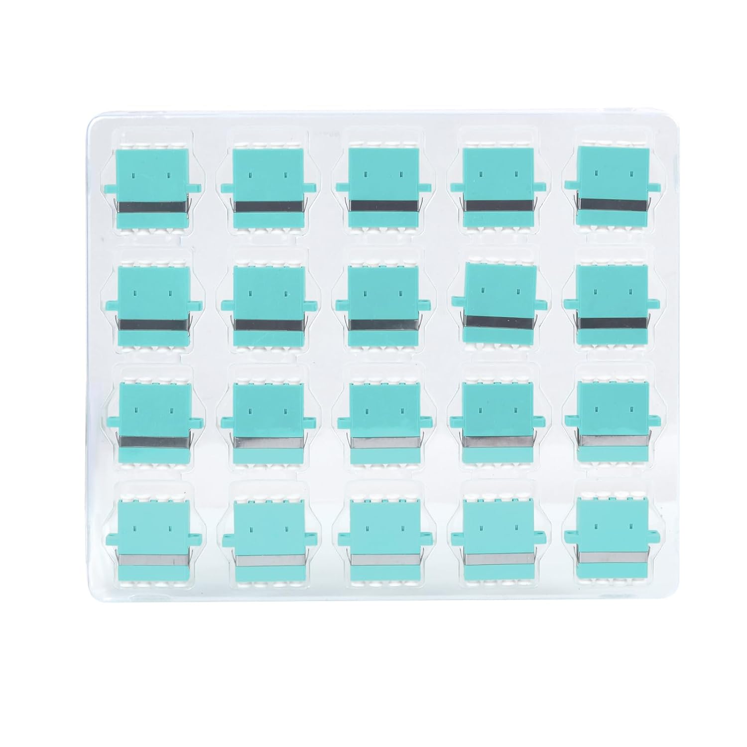 60-Pack SC-APC Fiber Optic Coupler SC Female to SC Female Duplex Singlemode Fiber Optical Adapter Network Internet Connector with Mount Panel