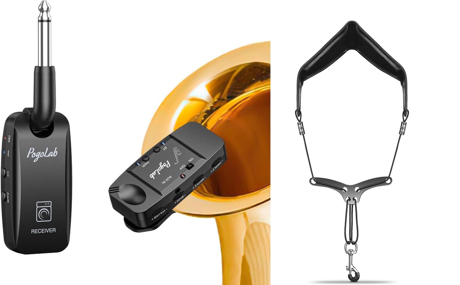 POGOLABUHF Wireless Saxophone System + Saxophone Neck Strap