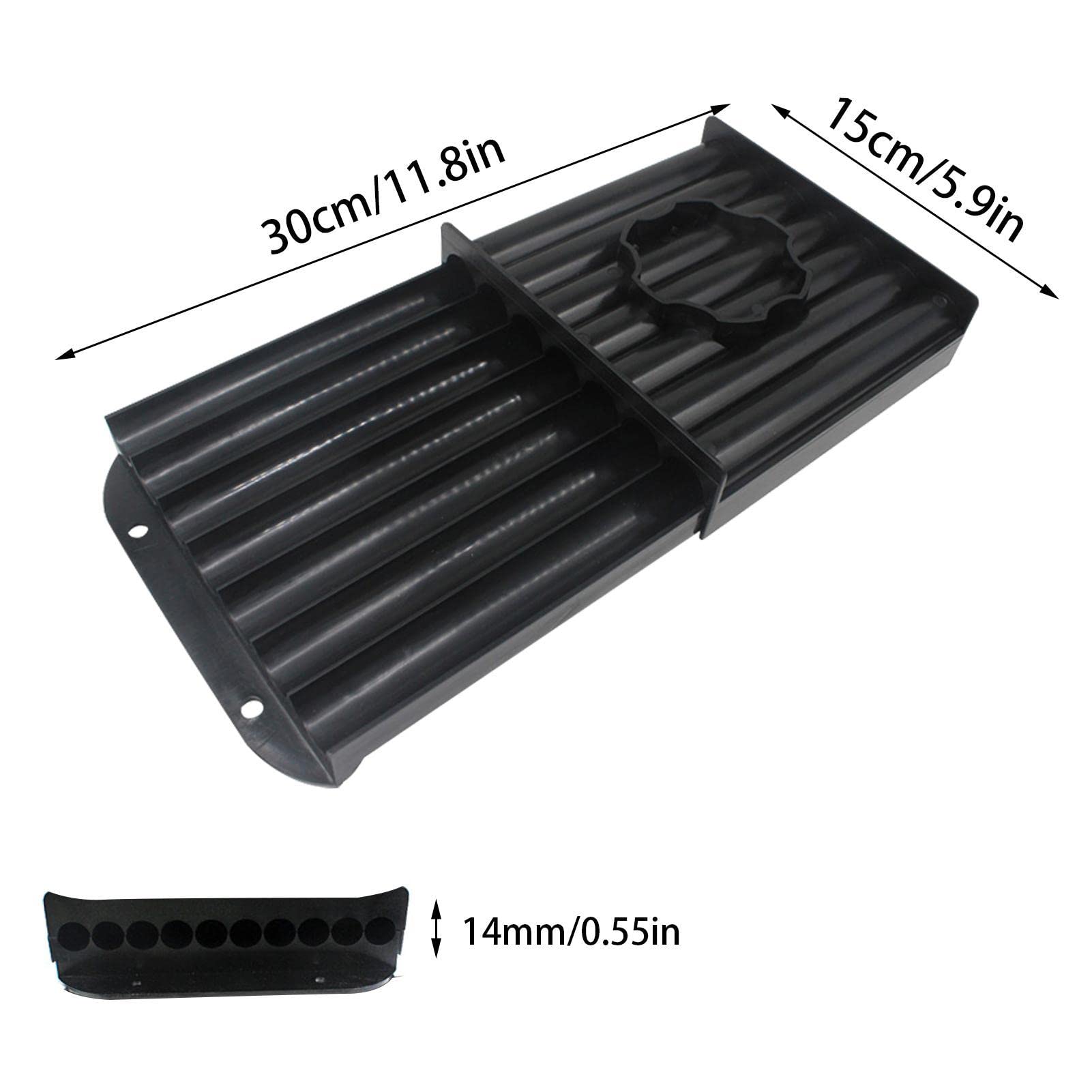Sysdisen Rullo di esche per Pesci - Professionale Fish Boilie Roller Nero | pesca esca pesca Tavola marcatura metoStrumenti di alimentazione esca pesca galleggiante esche esche