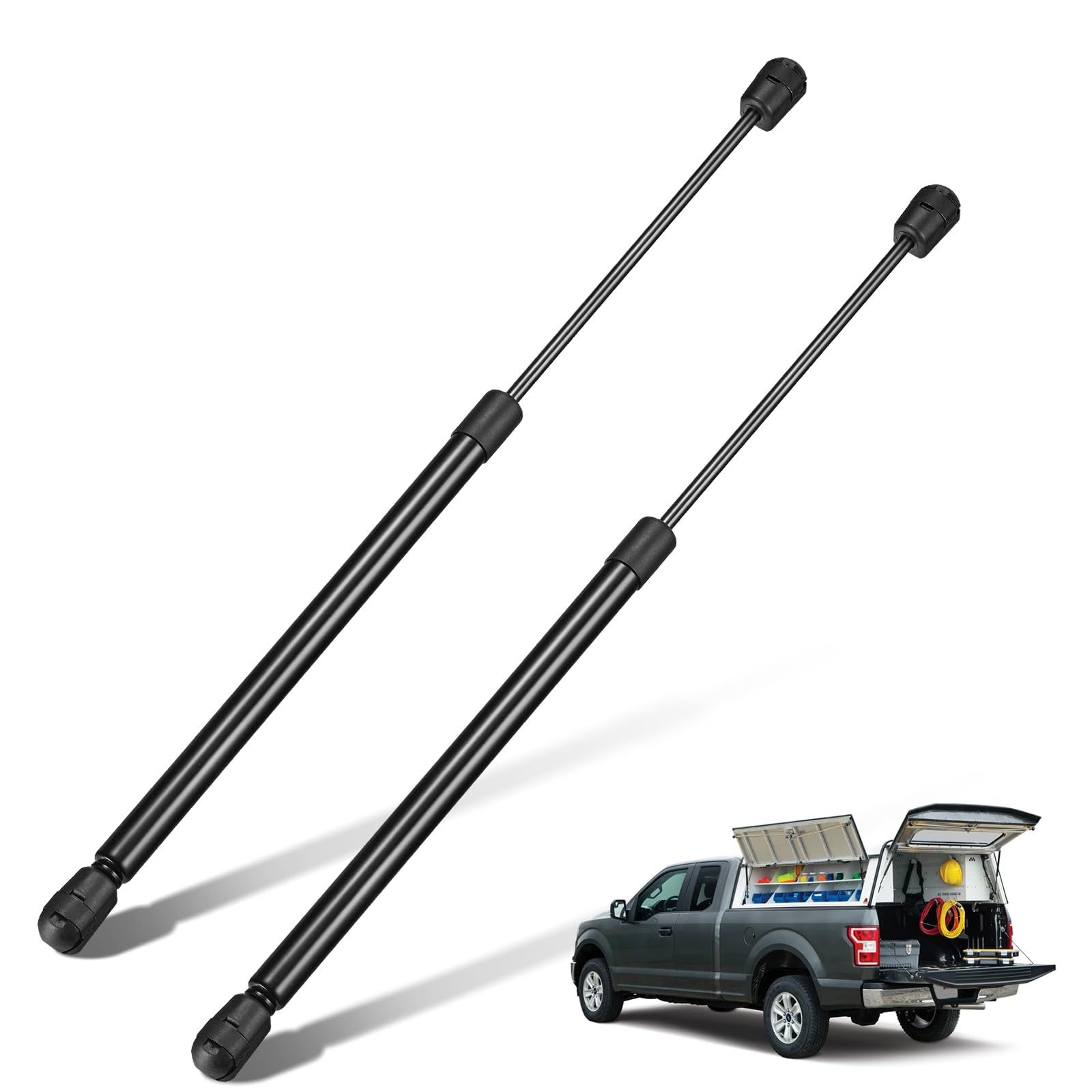 BDFHYK C16-15645 17.13inch 20lbs (90N) Gas Shocks Struts Lift Support for are ATC Leer Camper Shell Awning Snugtop Topper Canopy Truck Cap Pickup
