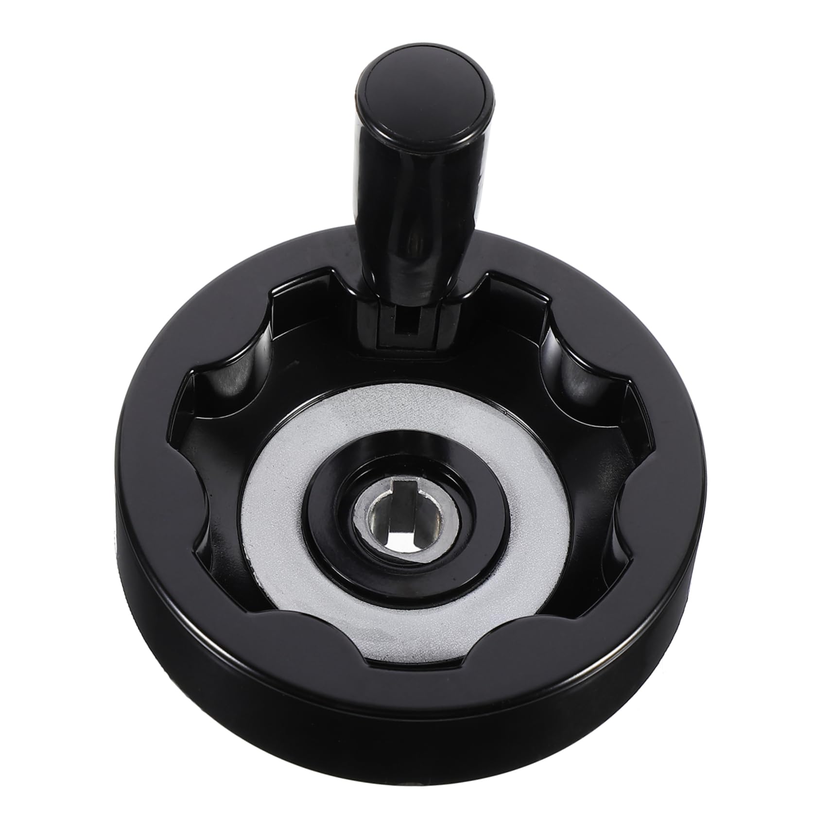 NAMOARLY 1pc Machine Tool Handwheel Hand Wheels Hand Wheel Lathe Milling Wheels for Table Handlwheel Round Handwheel Inside Handwheel Revolving Handle Foldable Handle Ripple Bakelite Black