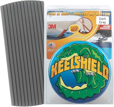 KeelShield Keel Guard - Helps Prevent Damage, Scars and Scratches - DIY Installation - Compatible with Fiberglass and Most Aluminum Boats - Made in The USA - 4 to 12 Lengths