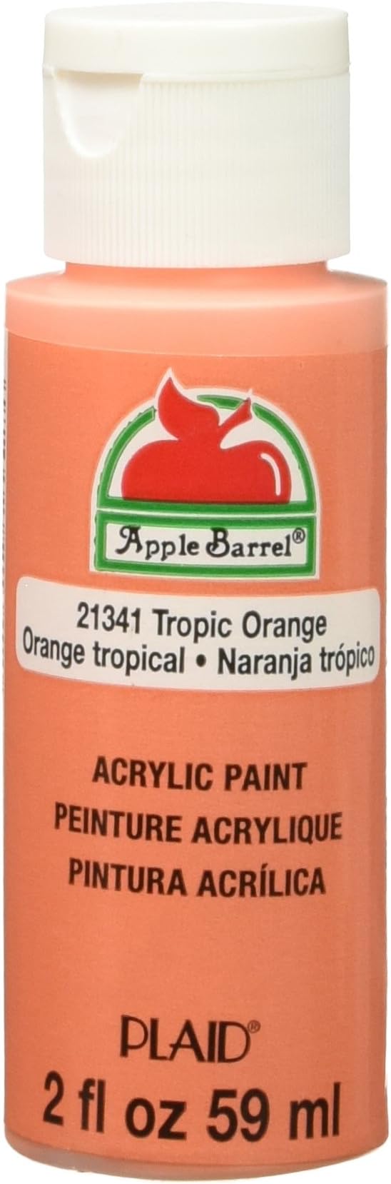 Acrylic Paint in Assorted Colors (2 Ounce), E Matte Tropic Orange